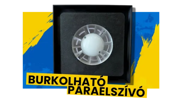 Burkolható páraelszívó - fekete és fehér - Egyszerűen beszerelhető