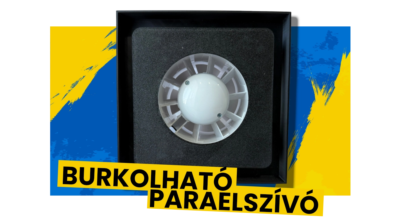 Burkolható páraelszívó - fekete és fehér - Egyszerűen beszerelhető