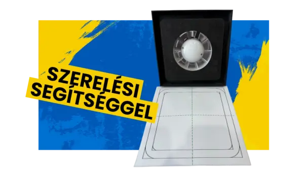 Rejtett páraelszívó. Esztétikus fürdőszobai szellőző. Burkolható szellőző, légbeömlő.