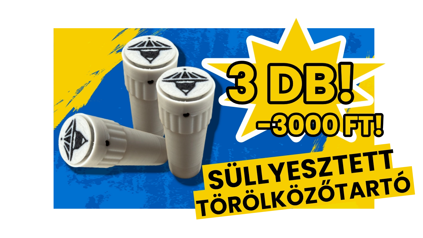 3 db akciós – Falba süllyeszthető törölközőtartó (3D nyomtatott)